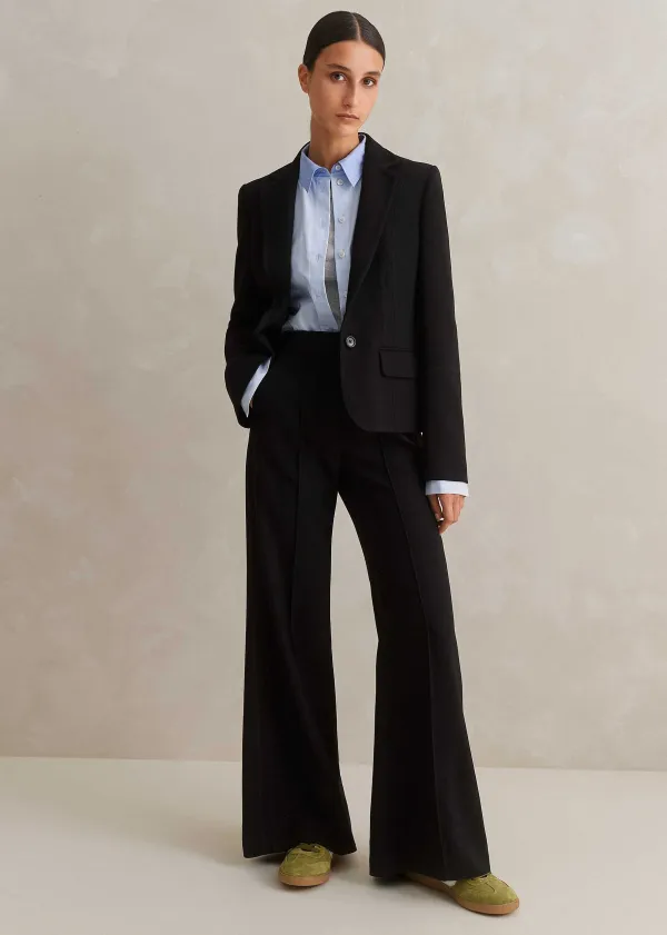 Clearance ME+EM Perfect Workwear Short Blazer Man Pant Suit Black