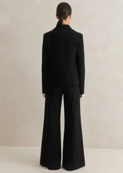 Clearance ME+EM Perfect Workwear Short Blazer Man Pant Suit Black