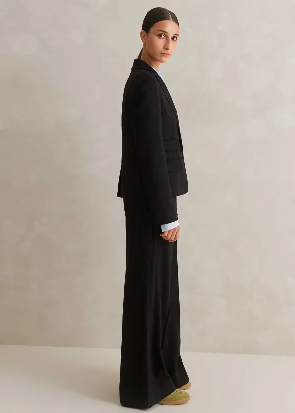 Clearance ME+EM Perfect Workwear Short Blazer Man Pant Suit Black