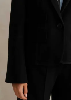 Clearance ME+EM Perfect Workwear Short Blazer Man Pant Suit Black