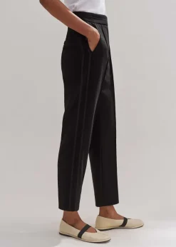 Clearance ME+EM Perfect Workwear Slim Crop Trouser Black