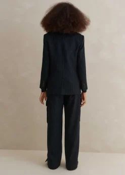 Discount ME+EM Pinstripe Cargo Trouser Suit Multicolour