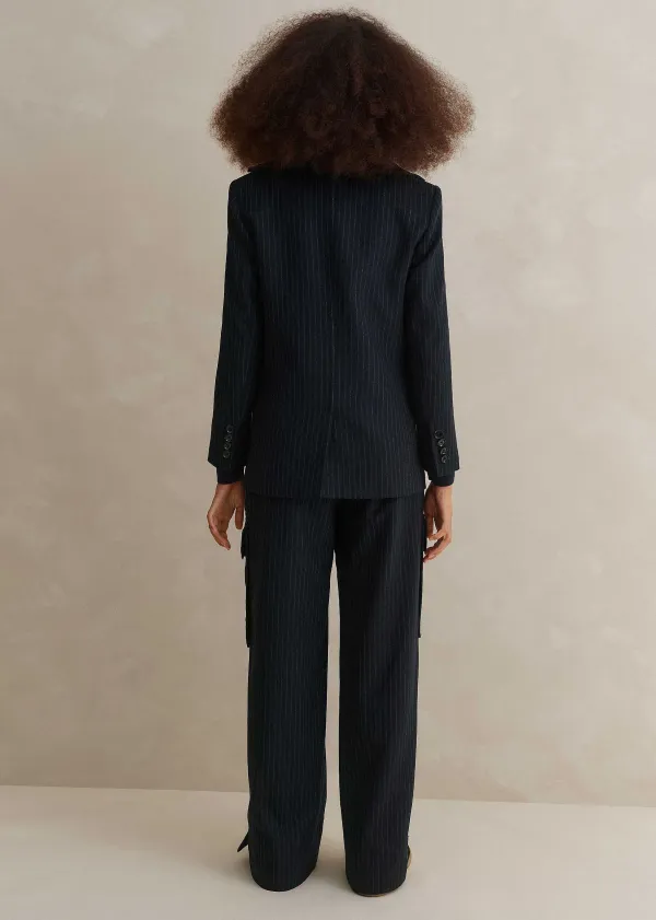 Discount ME+EM Pinstripe Cargo Trouser Suit Multicolour