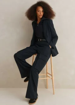 Discount ME+EM Pinstripe Cargo Trouser Suit Multicolour