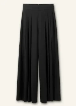 Online ME+EM Pleated Ultra Wide-Leg Trouser Black
