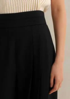 Online ME+EM Pleated Ultra Wide-Leg Trouser Black