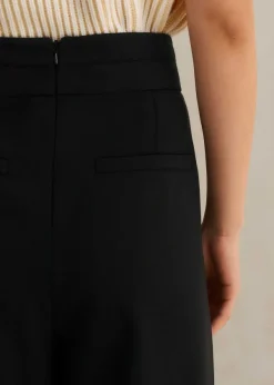 Online ME+EM Pleated Ultra Wide-Leg Trouser Black