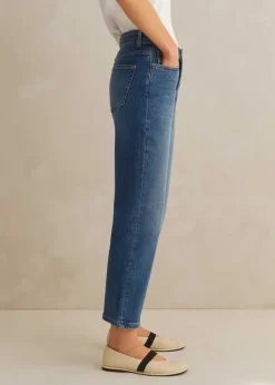Sale ME+EM Regular Authentic Slim Crop Jean Blue Wash