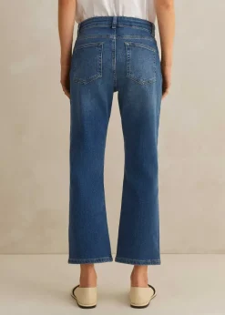 Sale ME+EM Regular Authentic Slim Crop Jean Blue Wash