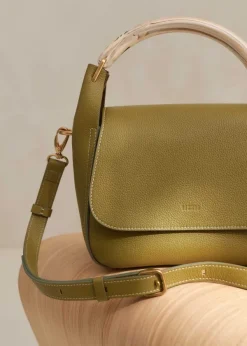 Clearance ME+EM Resin Handle Crossbody Bag Olive