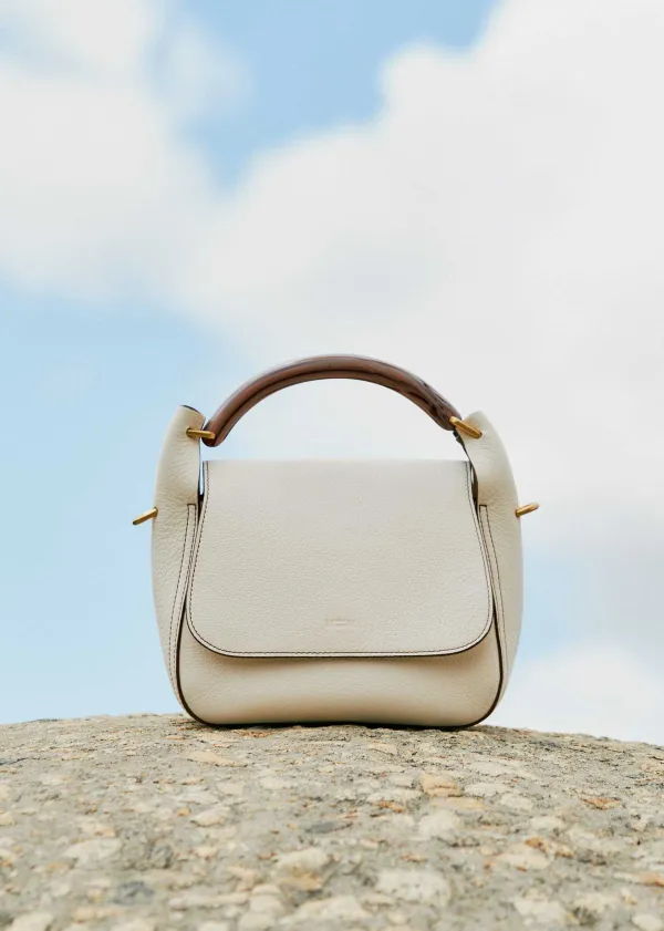 Discount ME+EM Resin Handle Crossbody Bag Off White