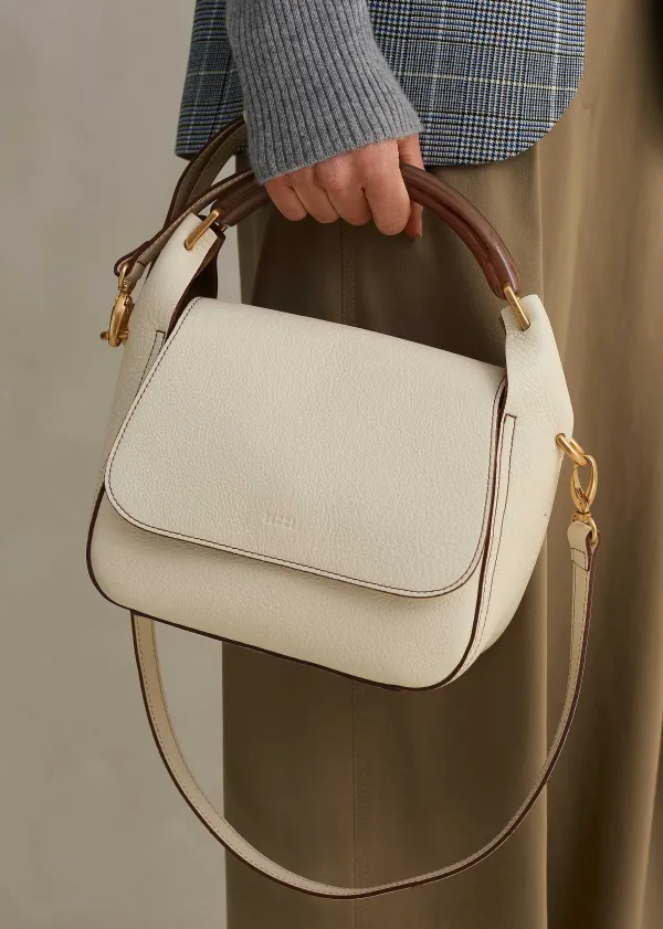 Discount ME+EM Resin Handle Crossbody Bag Off White
