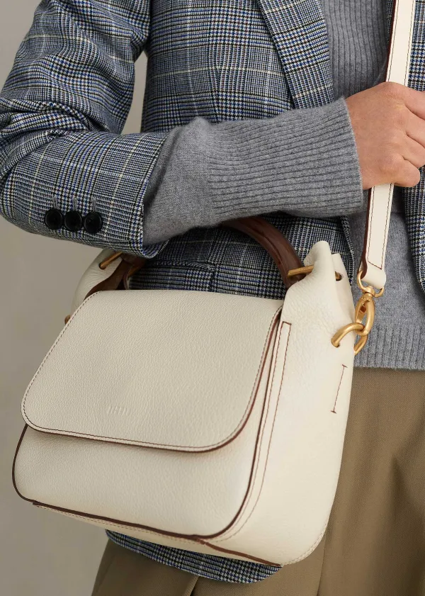 Discount ME+EM Resin Handle Crossbody Bag Off White