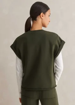 Clearance ME+EM Roll Cuff Sweatshirt Olive