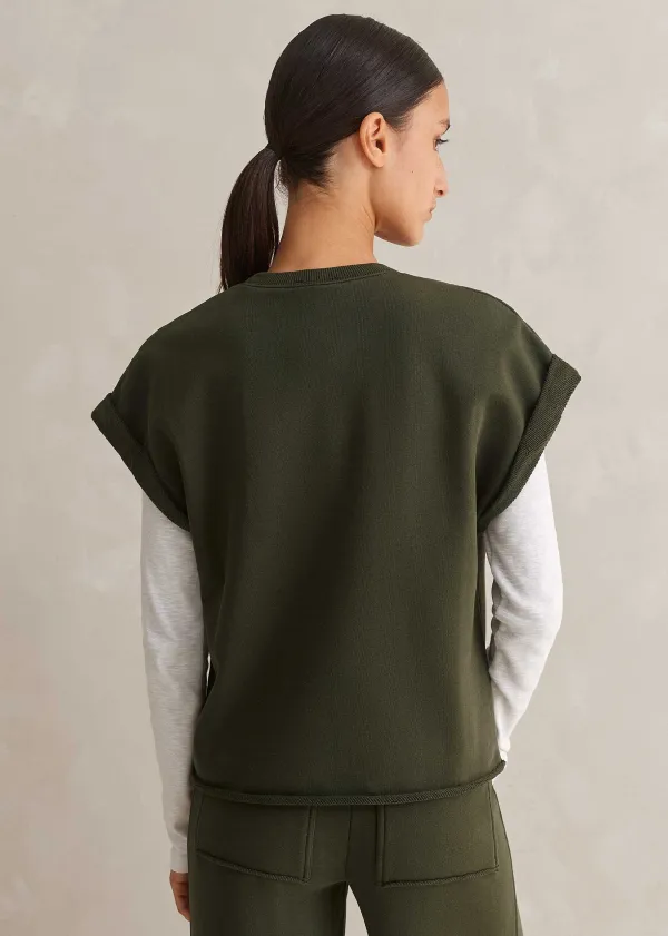 Clearance ME+EM Roll Cuff Sweatshirt Olive