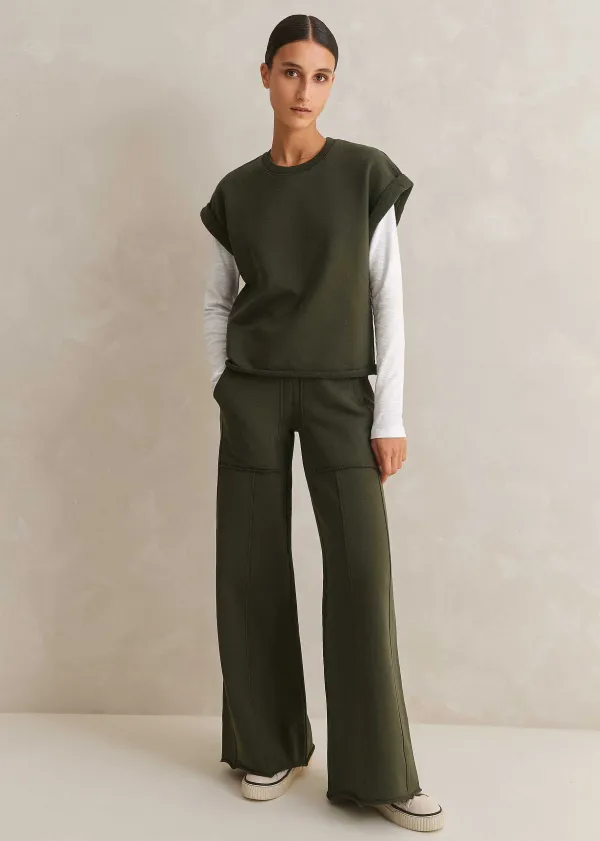Clearance ME+EM Roll Cuff Sweatshirt Olive
