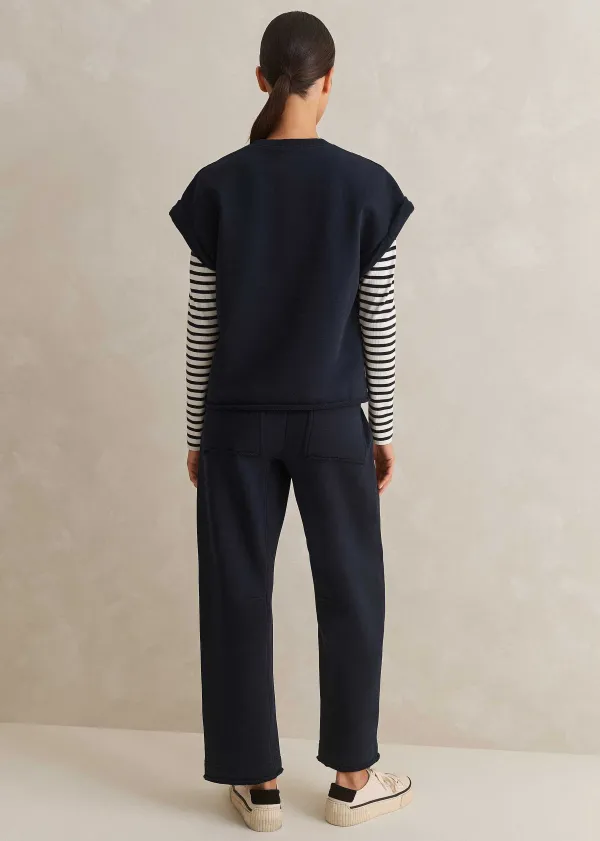 ME+EM Roll Cuff Sweatshirt + Jogger Co-Ord Blue