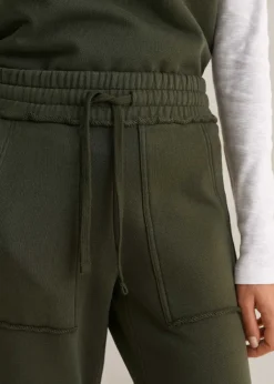 Sale ME+EM Roll Cuff Sweatshirt + Jogger Co-Ord Green