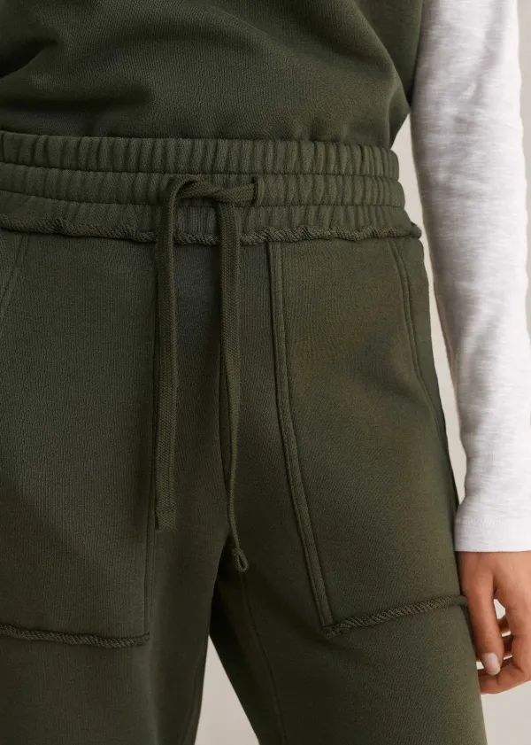 Sale ME+EM Roll Cuff Sweatshirt + Jogger Co-Ord Green