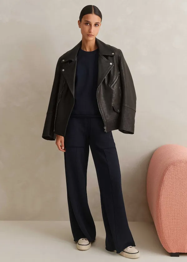 Discount ME+EM Roll Cuff Sweatshirt + Trouser Co-Ord Blue