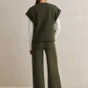Hot ME+EM Roll Cuff Sweatshirt + Trouser Co-Ord Green