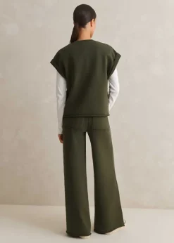 Hot ME+EM Roll Cuff Sweatshirt + Trouser Co-Ord Green