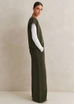 Hot ME+EM Roll Cuff Sweatshirt + Trouser Co-Ord Green