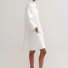 Hot ME+EM Sculptural Sleeve Swing Coat Co-Ord Neutrals