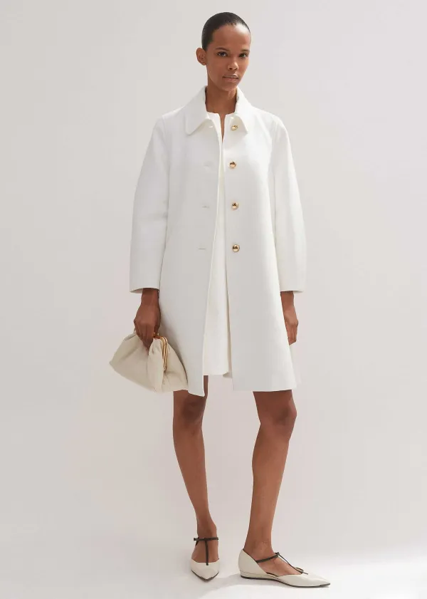 Hot ME+EM Sculptural Sleeve Swing Coat Co-Ord Neutrals