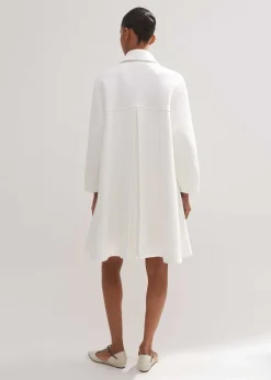 Hot ME+EM Sculptural Sleeve Swing Coat Co-Ord Neutrals
