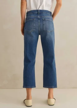 Sale ME+EM Short Authentic Slim Crop Jean Blue Wash