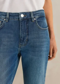 Sale ME+EM Short Authentic Slim Crop Jean Blue Wash