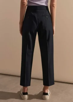 Hot ME+EM Short Length Slim Crop Forever Trouser Navy