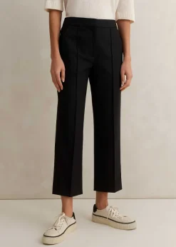 Hot ME+EM Short Length Slim Crop Forever Trouser Black