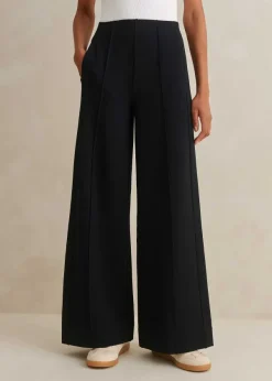 Discount ME+EM Short Length Travel Tailoring Palazzo Navy