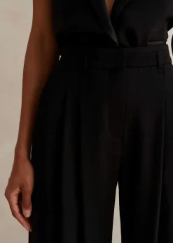 ME+EM Short-Length Wide-Leg Forever Tux Trouser Short Length
