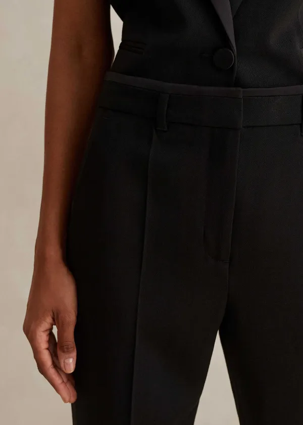 Online ME+EM Slim Crop Forever Tux Trouser Black