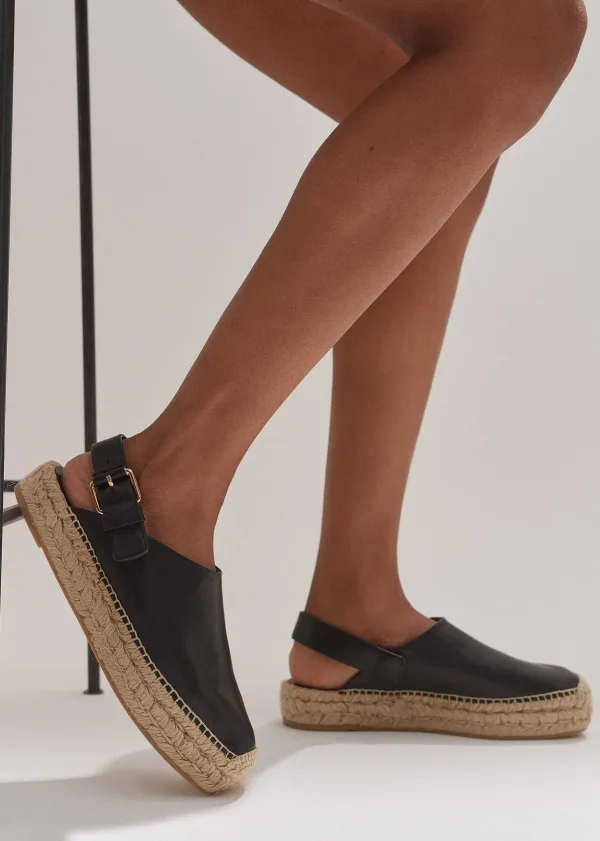 Best ME+EM Slingback Espadrille Black