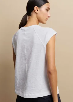 Discount ME+EM Slub Swing Tee Fresh White