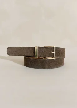 Hot ME+EM Suede Belt Olive