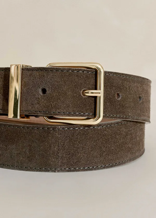 Hot ME+EM Suede Belt Olive