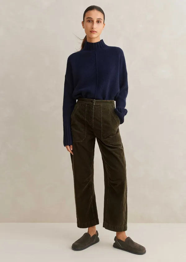 Sale ME+EM Suede Clog Khaki