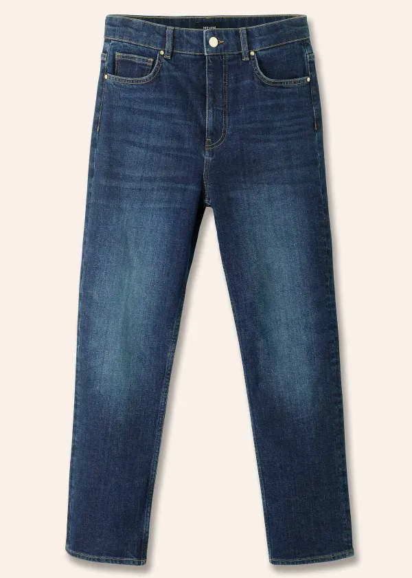Sale ME+EM Super Slim Crop Jean Authentic Dark Blue Wash