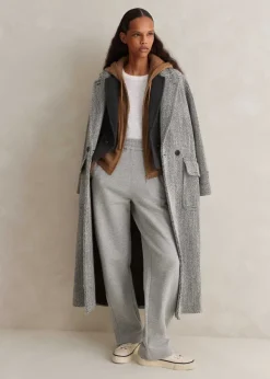 Clearance ME+EM Tapered Sweatshirting Track Pant Grey Marl