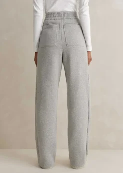 Clearance ME+EM Tapered Sweatshirting Track Pant Grey Marl