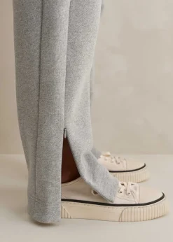 Clearance ME+EM Tapered Sweatshirting Track Pant Grey Marl