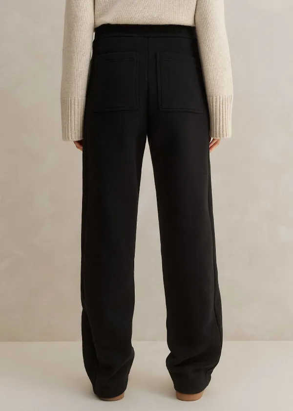 Clearance ME+EM Tapered Sweatshirting Track Pant Black