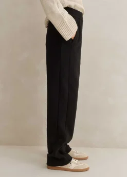 Clearance ME+EM Tapered Sweatshirting Track Pant Black