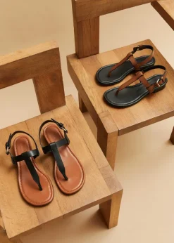 ME+EM T-Bar Sandal Tan