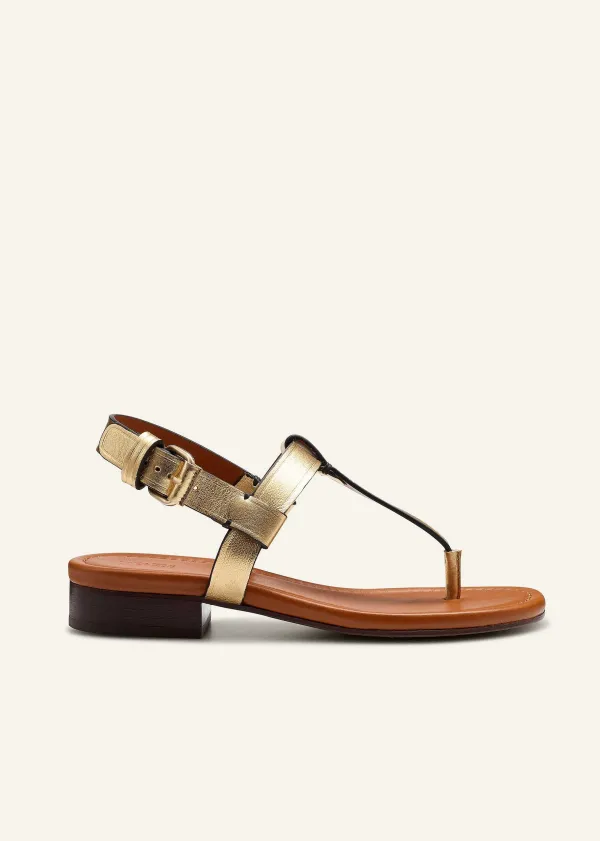Sale ME+EM T-Bar Sandal Gold